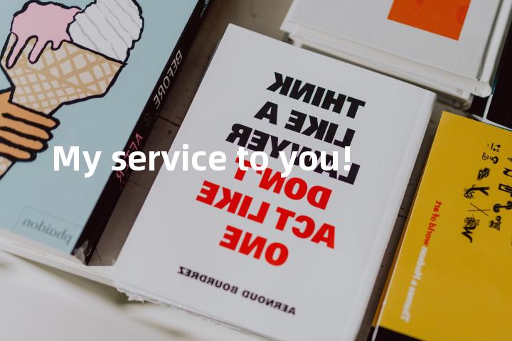 My service to you!单词图解，单词释义场景配图
