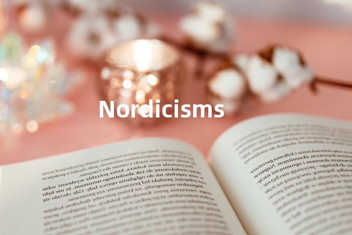 Nordicisms单词图解，单词释义场景配图
