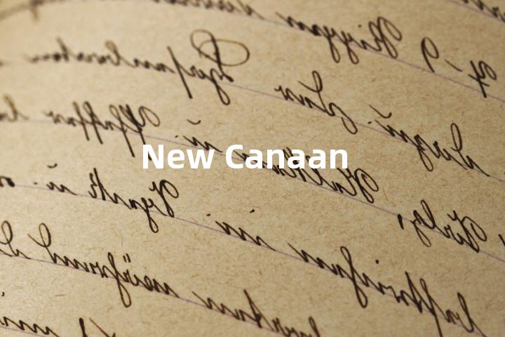 New Canaan单词图解，单词释义场景配图