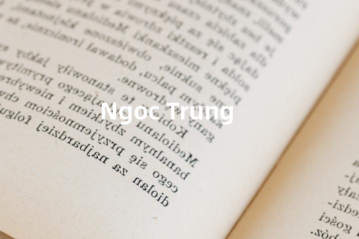 Ngoc Trung单词图解，单词释义场景配图