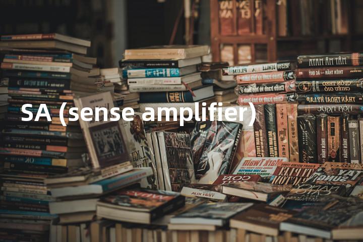 SA (sense amplifier)单词图解，单词释义场景配图