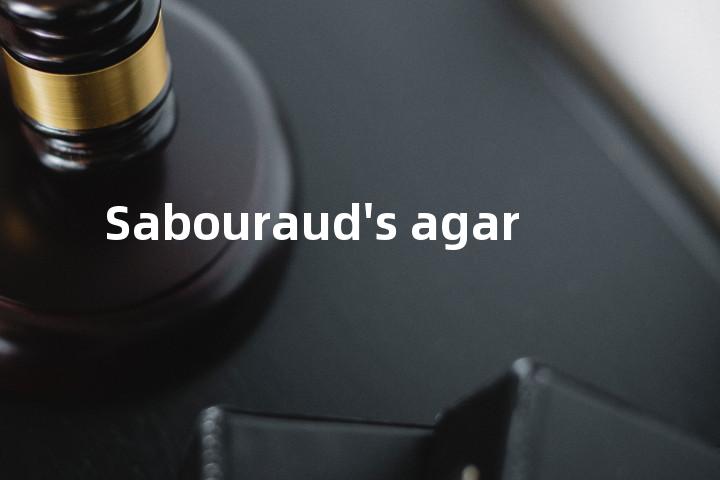 Sabouraud's agar单词图解，单词释义场景配图