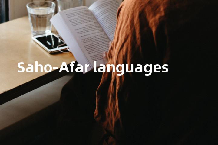 Saho-Afar languages单词图解，单词释义场景配图