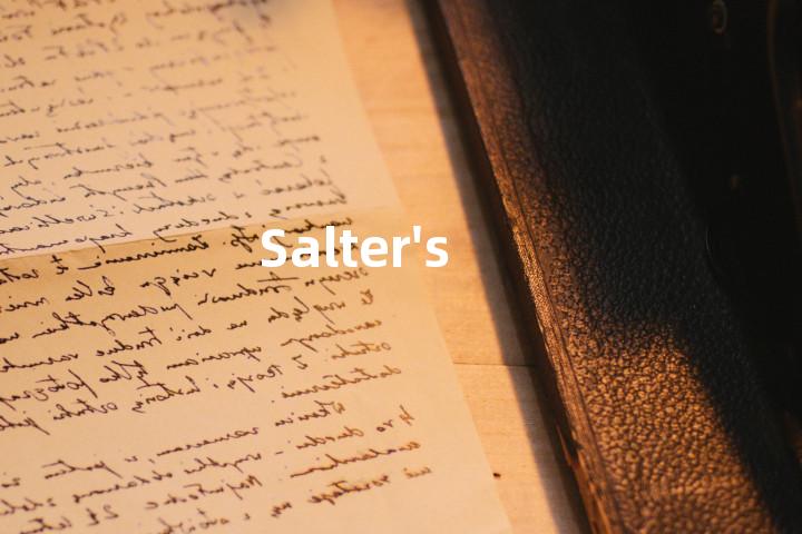 Salter's单词图解，单词释义场景配图