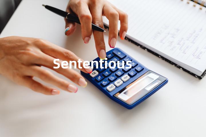 Sententious