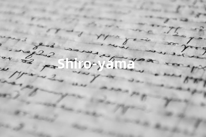 Shiro-yama单词图解，单词释义场景配图