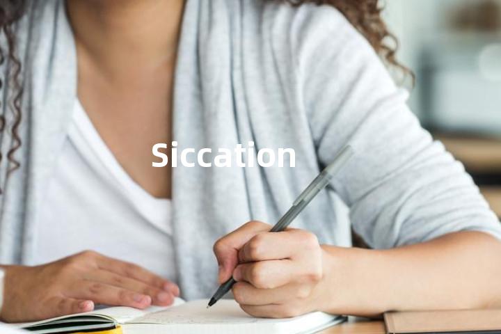 Siccation