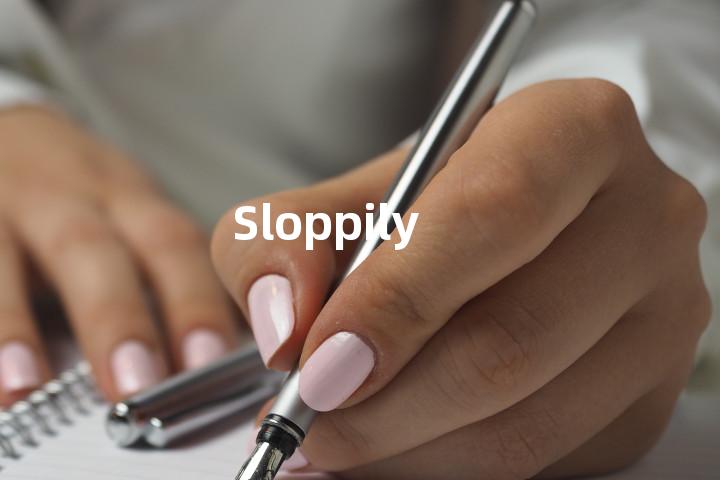 Sloppily