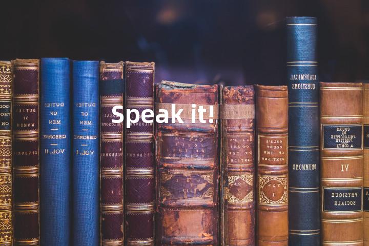 Speak it!单词图解，单词释义场景配图