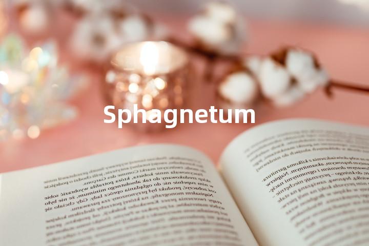 Sphagnetum单词图解，单词释义场景配图