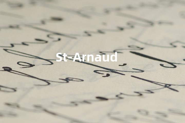 St-Arnaud单词图解，单词释义场景配图