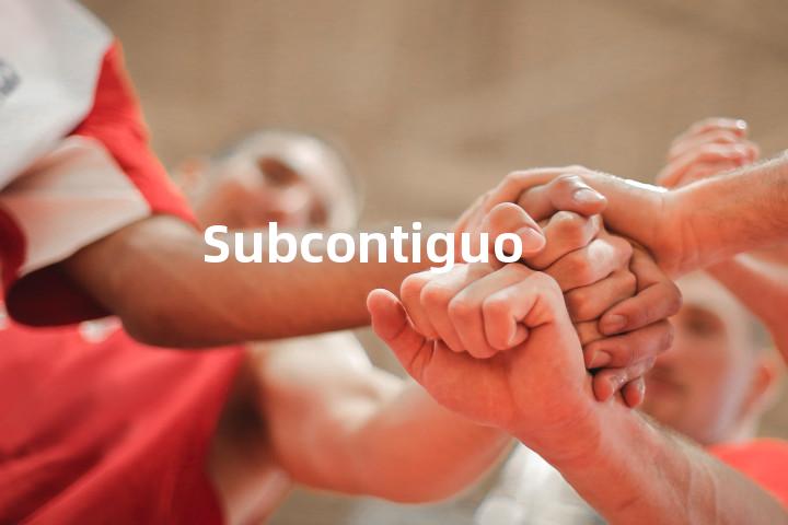 Subcontiguous