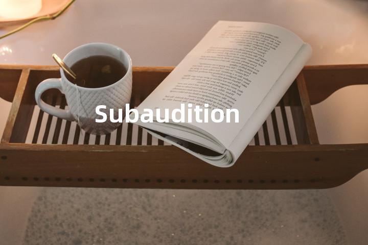 Subaudition