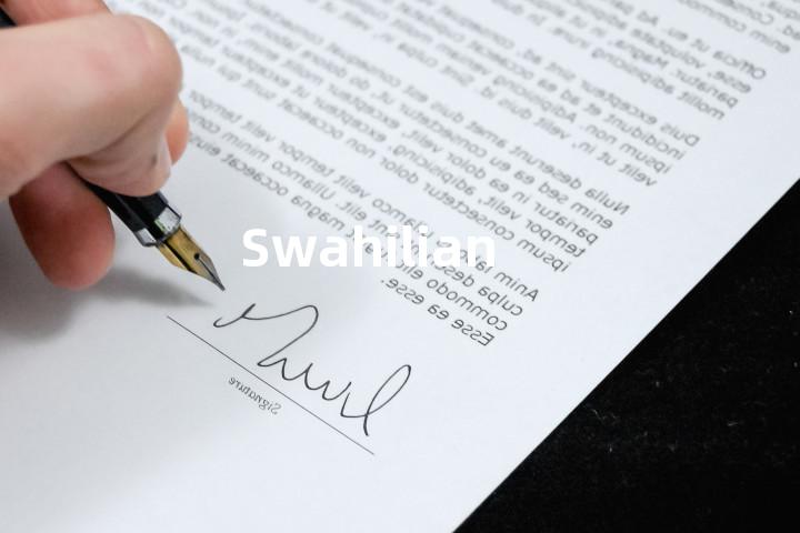 Swahilian单词图解，单词释义场景配图