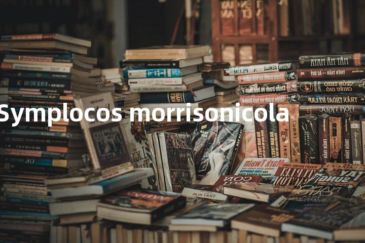 Symplocos morrisonicola单词图解，单词释义场景配图