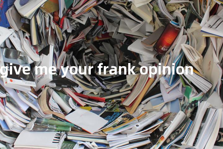 Please give me your frank opinion单词图解，单词释义场景配图