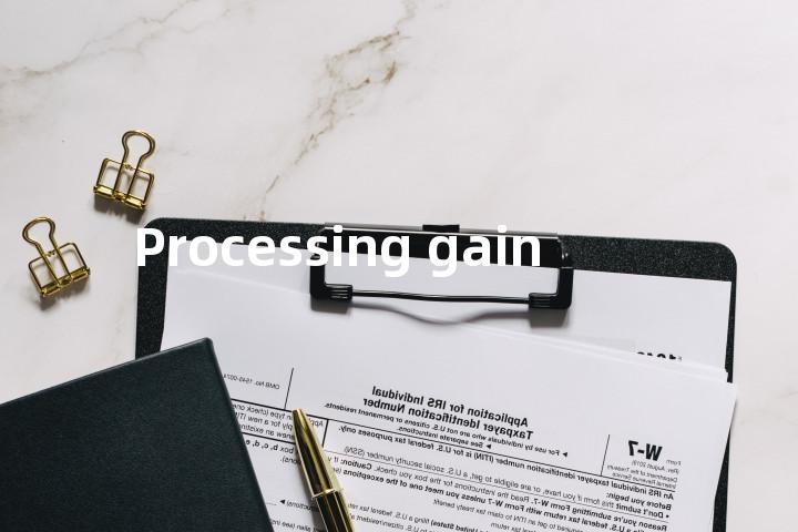 Processing gain单词图解，单词释义场景配图