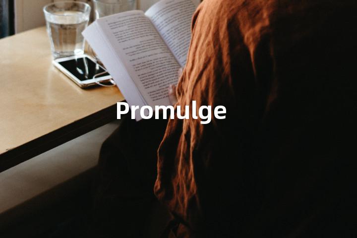 Promulge