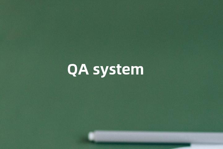 QA system单词图解，单词释义场景配图