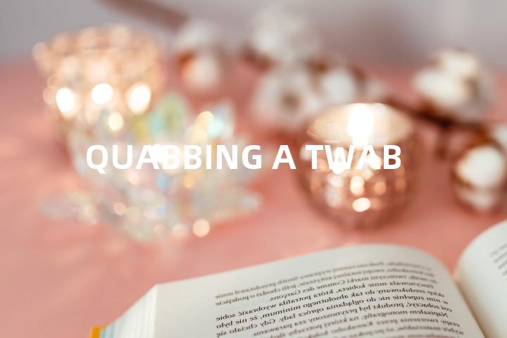 QUABBING A TWAB单词图解，单词释义场景配图
