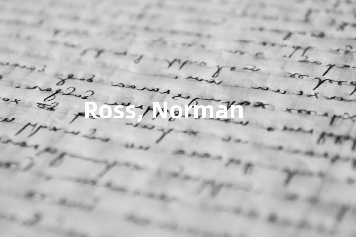 Ross, Norman单词图解，单词释义场景配图