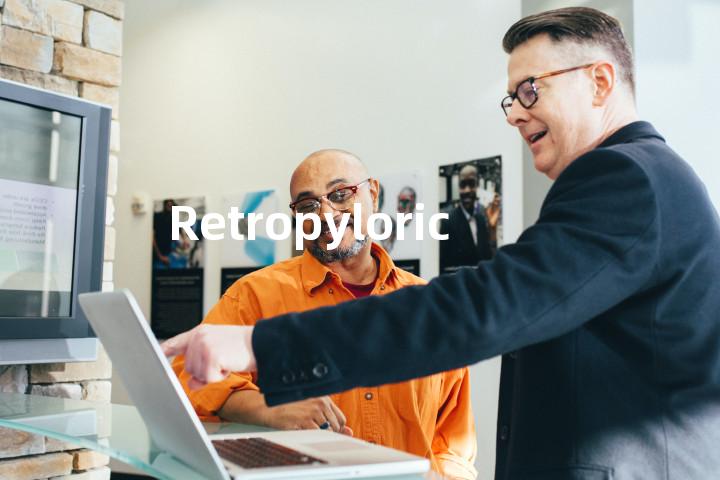 Retropyloric单词图解，单词释义场景配图