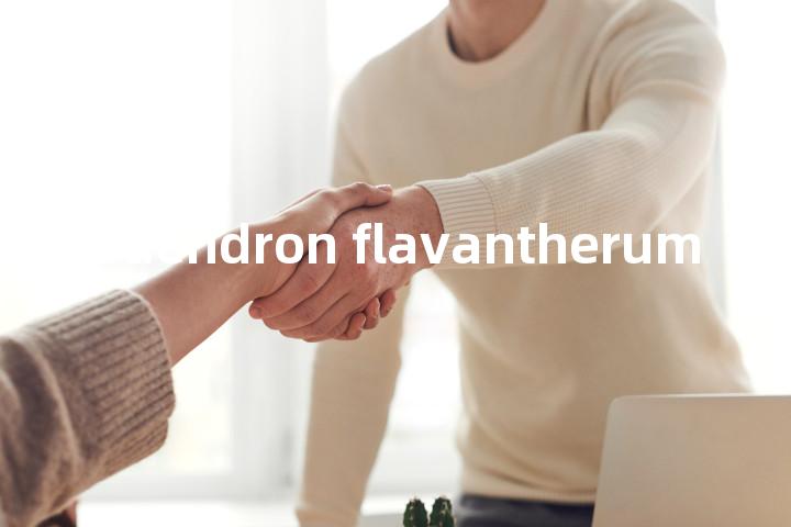 Rhododendron flavantherum单词图解，单词释义场景配图