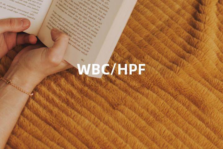 WBC/HPF单词图解，单词释义场景配图