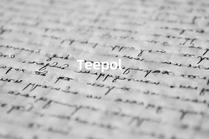 Teepol单词图解，单词释义场景配图