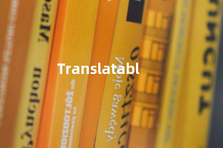 Translatable