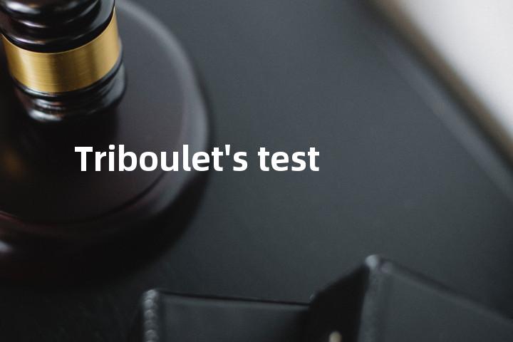 Triboulet's test单词图解，单词释义场景配图