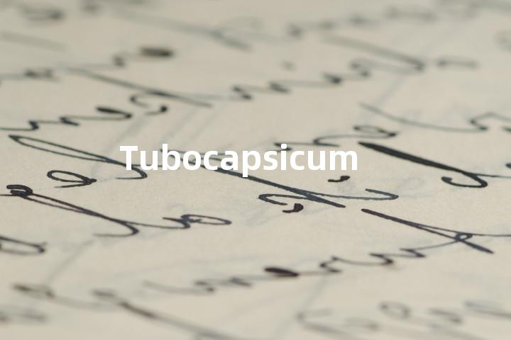 Tubocapsicum单词图解，单词释义场景配图