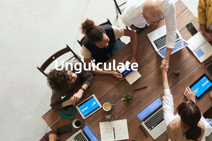 Unguiculate