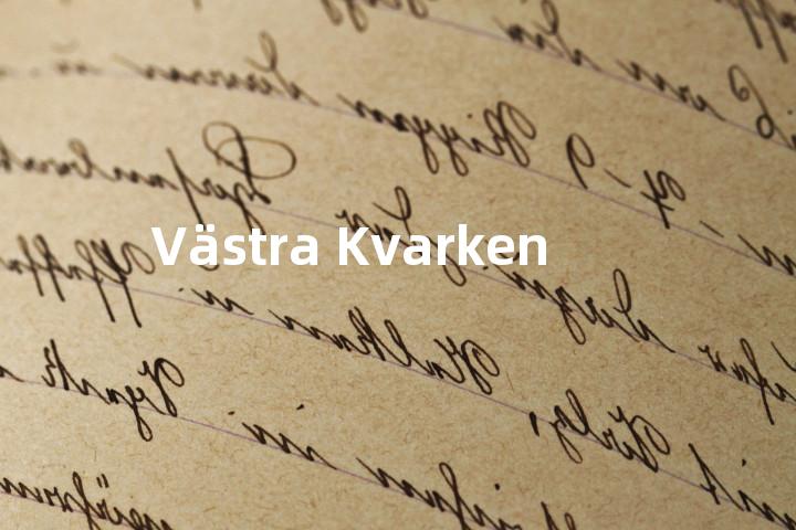 Västra Kvarken单词图解，单词释义场景配图