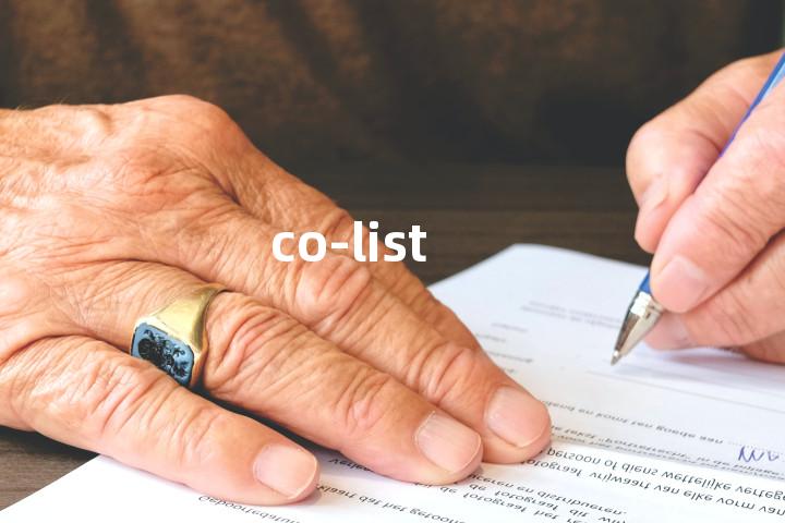 co-list单词图解，单词释义场景配图