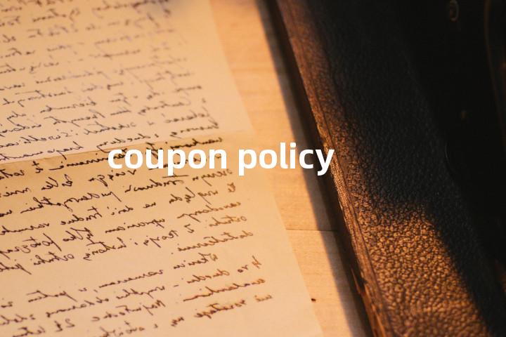 coupon policy单词图解，单词释义场景配图