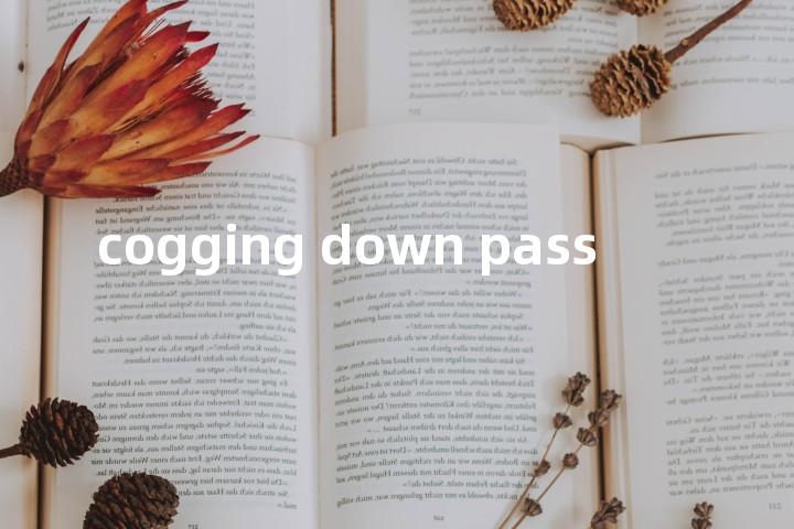 cogging down pass单词图解，单词释义场景配图