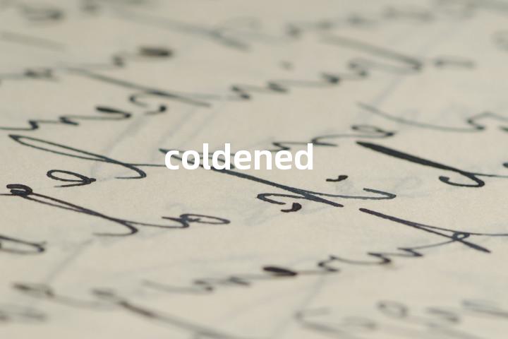 coldened单词图解，单词释义场景配图