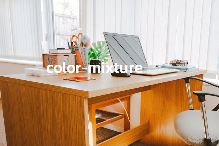 color-mixture单词图解，单词释义场景配图