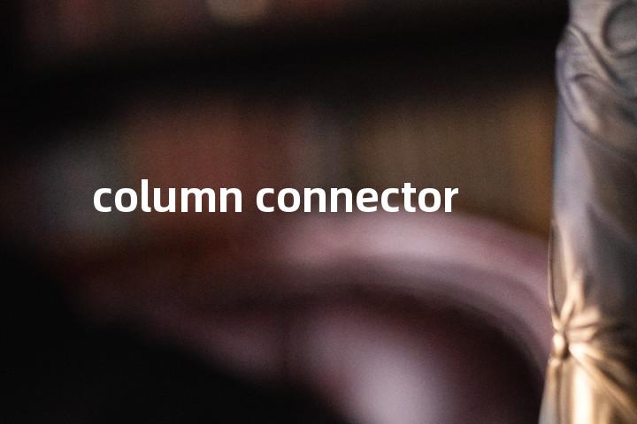 column connector单词图解，单词释义场景配图