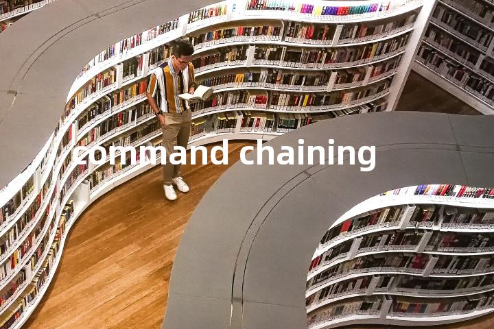 command chaining单词图解，单词释义场景配图
