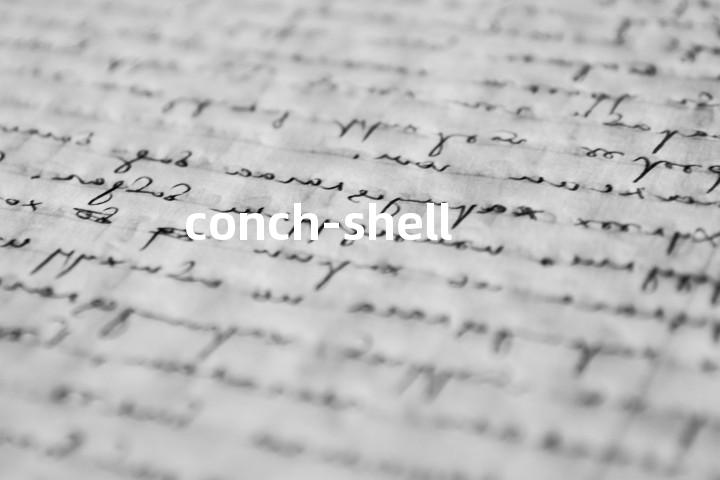 conch-shell单词图解，单词释义场景配图