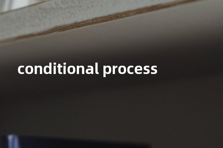 conditional process单词图解，单词释义场景配图