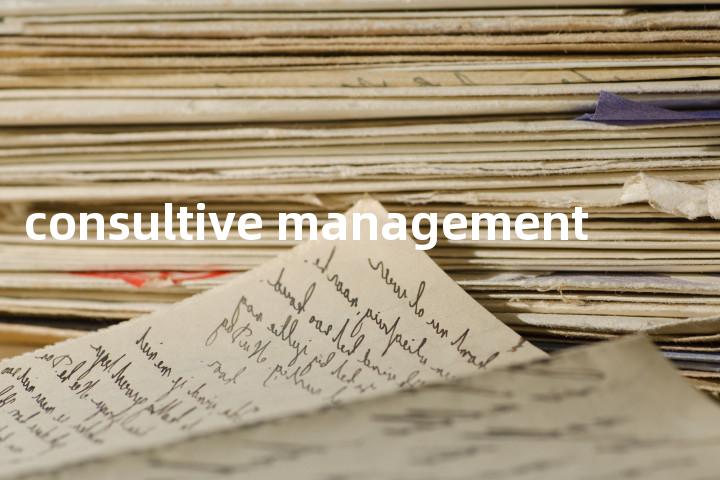 consultive management单词图解，单词释义场景配图