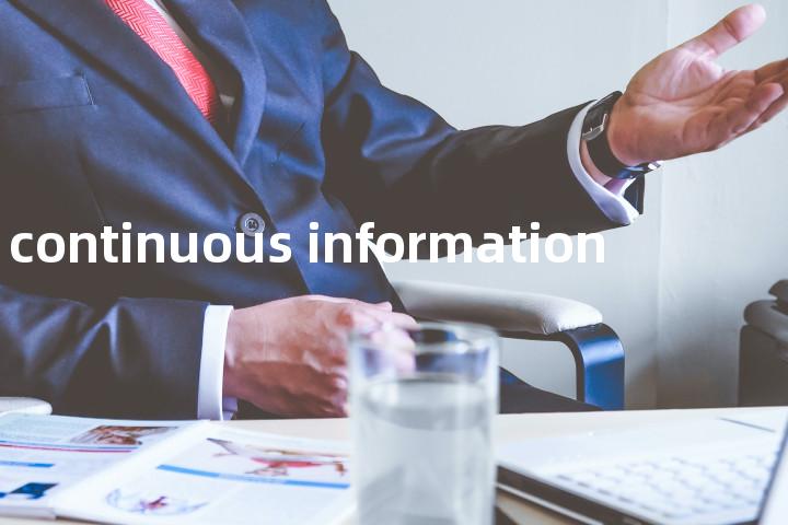 continuous information单词图解，单词释义场景配图