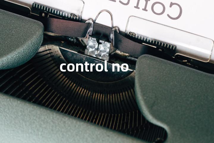 control no单词图解，单词释义场景配图
