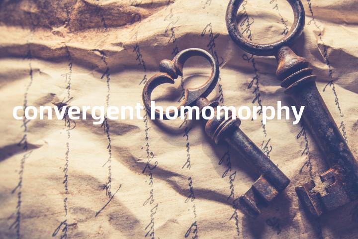 convergent homomorphy单词图解，单词释义场景配图