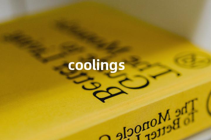 coolings单词图解，单词释义场景配图