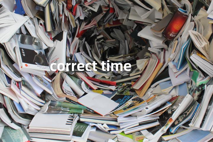 correct time单词图解，单词释义场景配图