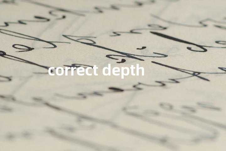 correct depth单词图解，单词释义场景配图